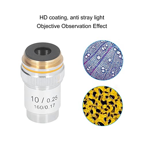 Zamena objektiva, interfejs od 20,2 mm standardne veličine 10x sočiva velike snage za biološke mikroskope