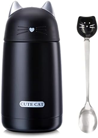 11.5oz Cute Cat vakuum izolirani čaša od nehrđajućeg čelika Mini crtani boca za vodu Putni šalica