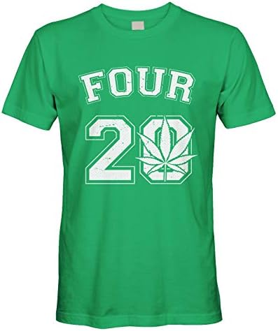 Cybertela Muška četvero 20 majica marihuane 420 majica