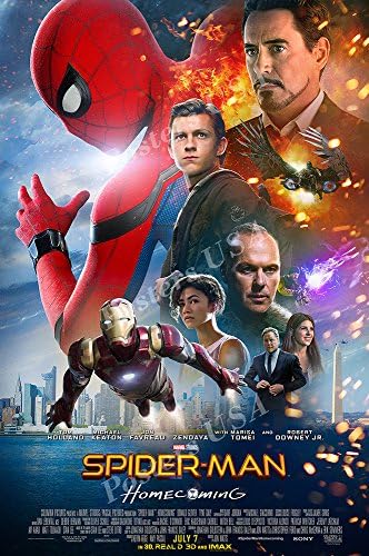 Marvel Spider-Man Homecoming Spiderman sjajni finiš napravljen u SAD-u filmski Poster-FIL499 )