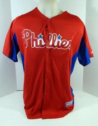 2011-13 Philadelphia Phillies Nichols 38 Igra Polovni crveni dres ST BP 46 95 - Igra Polovni MLB dresovi