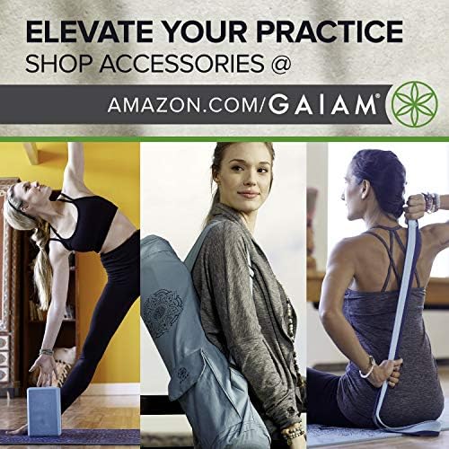 Gaiam Print Yoga Mat, neklizajuća Vježba & podloga za fitnes za sve vrste joge, Pilates & vježbe
