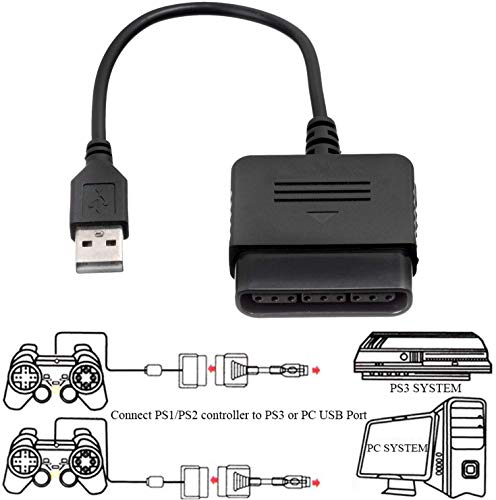 TELEZ USB 2.0 kontroler Gamepad joystick Adapter kabl za konvertor kompatibilan za Sony PS1 PS2 žičani kontroler