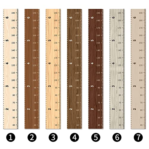 Tabela rasta djece od zrna drveta za zid - drveni okvir tkanina platno ravnalo za mjerenje visine od bebe