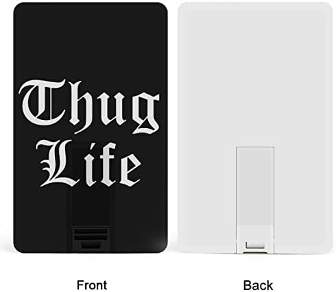 Thug Life USB Flash pogon Personalizirana kreditna kartica Pogonska memorija Stick USB ključni pokloni