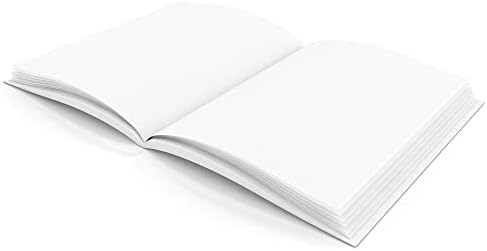 Flipside Hayes obična Bijela prazna knjiga u tvrdom povezu, 28 stranica / 14 listova, 8x 6