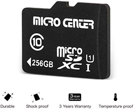Micro Center 256GB klase 10 microSDXC flash memorijska kartica sa adapterom za mobilni uređaj za pohranu