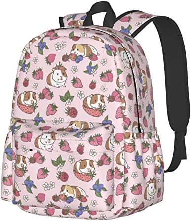 Shoggoth Strawberry ruksak 17-inčni zamorčić Casual Paypack Lagana ženska laptop ruksaka Campus
