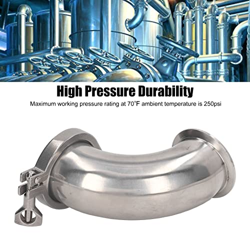 90 stupnjeva cijevi, sanitarni lakat otpornog na koroziju, 304 precizan od nehrđajućeg čelika, otpornost