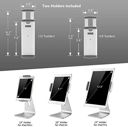 ABOVETEK elegantno postolje za 7-13 inča iPad Pro Air Mini Galaxy Tab Nexus, maloprodajni kiosk iPad štand, 360