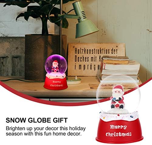 Toyandona 2pcs Božićni kristalni kuglica Santa Clasu Water Globe Snow Globe Crystal Ball Desktop