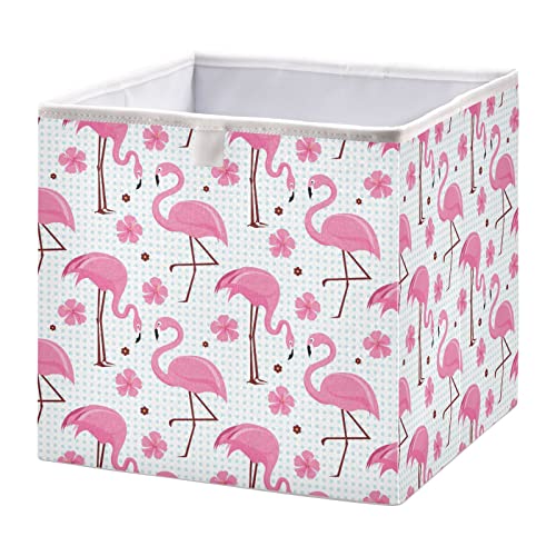 Flamingos Cube Skladištenje bin Sklopivi kockice za skladištenje Vodootporna igračka košara za kante za djecu