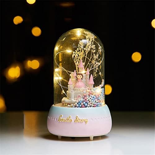 Hmggdd Crystal Ball LED glazbe Box Girl Rođendan Poklon Početna Dekoracija Dječja princeza Djevojka Dancing Music