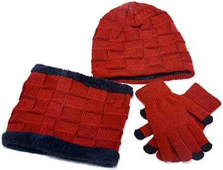 3 pakovanja zimske tople kape sa šalom za šešire setove ženske muške Slouchy kapice sa pom Pom šalom toplije