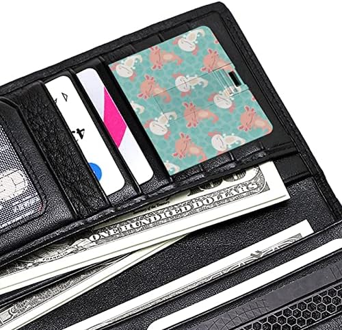 Kawaii Axolotl uzorak USB fleš pogon Personalizirana kreditna kartica Pogonski memorijski stick USB ključni
