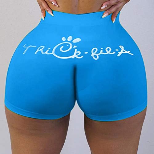 Hlače za vježbanje za žene Scrounch Butt Lift Tummy Control Yoga kratke hlače Smiješne slova Ispisuju