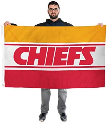 FOCO Kansas City Chiefs NFL horizontalna Zastava, 3 ' x 5 '