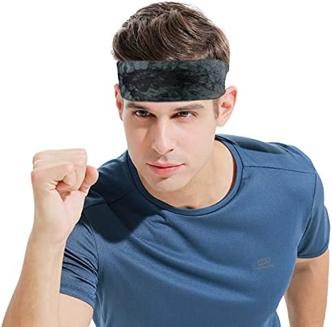 6 paketa sportskih traka za glavu za muškarce, OFFESTY lagana Muška traka za kosu rastezljive