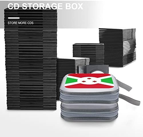 Zastava države BureGundi CD Case Plastika DVD Nosač novčanika Portable Organizator za pohranu za automatsko putovanje