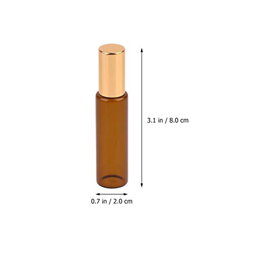 SOLUSTER TERARRIUM stakleni kontejneri 10pcs staklene valjke 10ml Esencijalne ulje valjkaste boce prazne boce