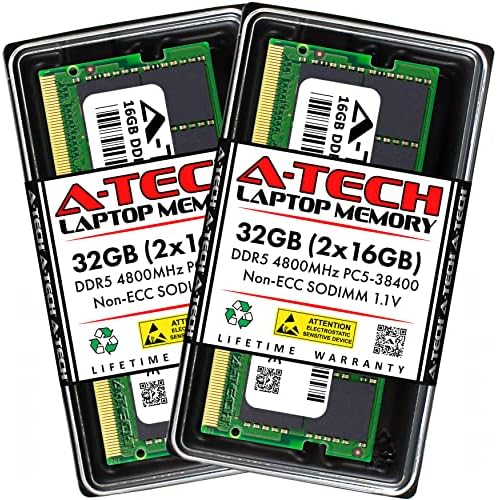 A-TECH 32GB komplet RAM-a za Lenovo ThinkPad X1 Extreme Gen 5 laptop | DDR5 4800MHz PC5-38400 SODIMM 1.1V